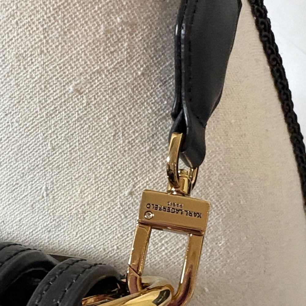 Karl Lagerfeld Black Embellished Crossbody Bag - Picture 5 of 10